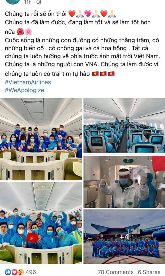 Loạt tiếp viên Vietnam Airlines treo hashtag xin lỗi cộng đồng, mong được đối xử văn minh ảnh 5
