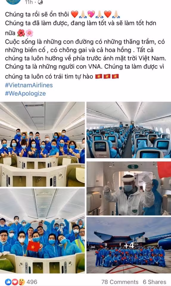 Loạt tiếp viên Vietnam Airlines treo hashtag xin lỗi cộng đồng, mong được đối xử văn minh ảnh 5