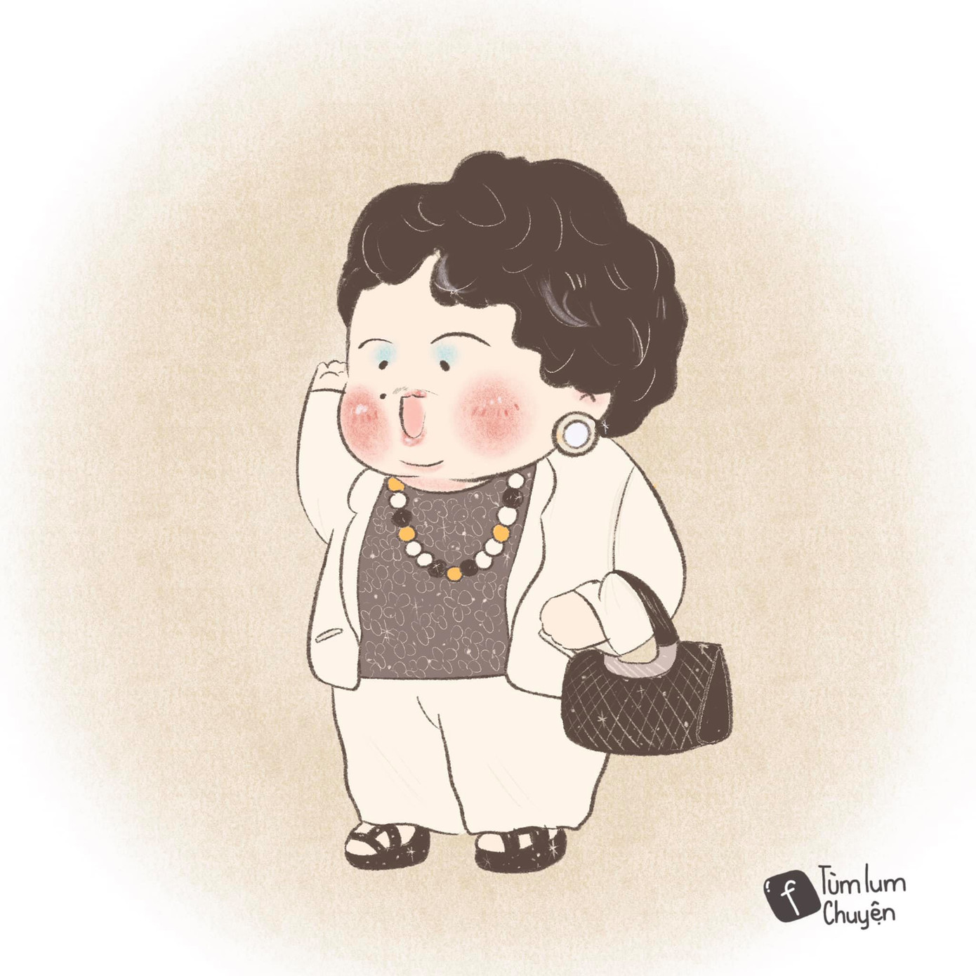 Bộ tranh vẽ từng vai diễn để đời của nghệ sĩ Chí Tài gây xúc động ảnh 5