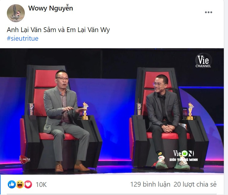 Lại Văn Sâm gặp 'em thất lạc' Lại Văn Wy trên Siêu trí tuệ ảnh 2