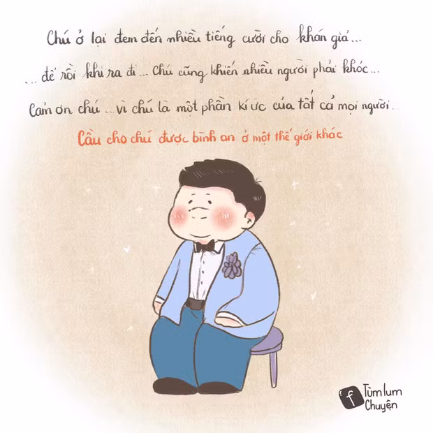 Bộ tranh vẽ từng vai diễn để đời của nghệ sĩ Chí Tài gây xúc động ảnh 23