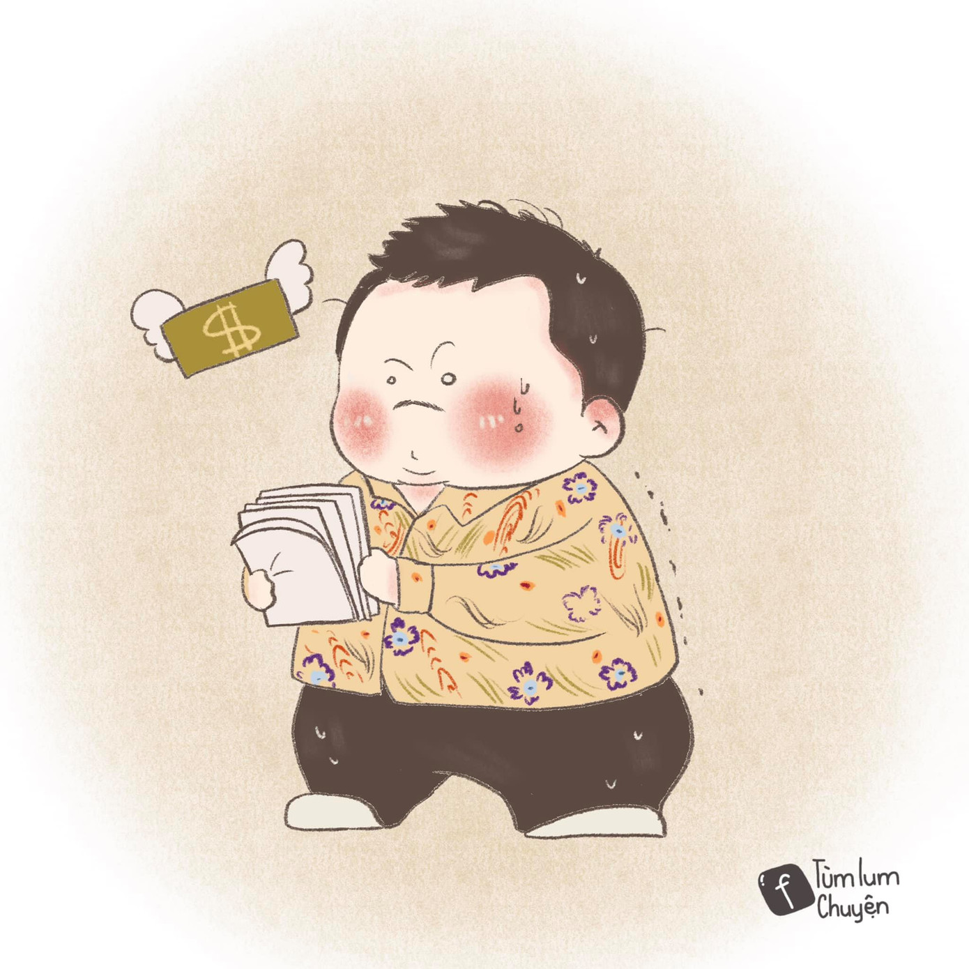 Bộ tranh vẽ từng vai diễn để đời của nghệ sĩ Chí Tài gây xúc động ảnh 22