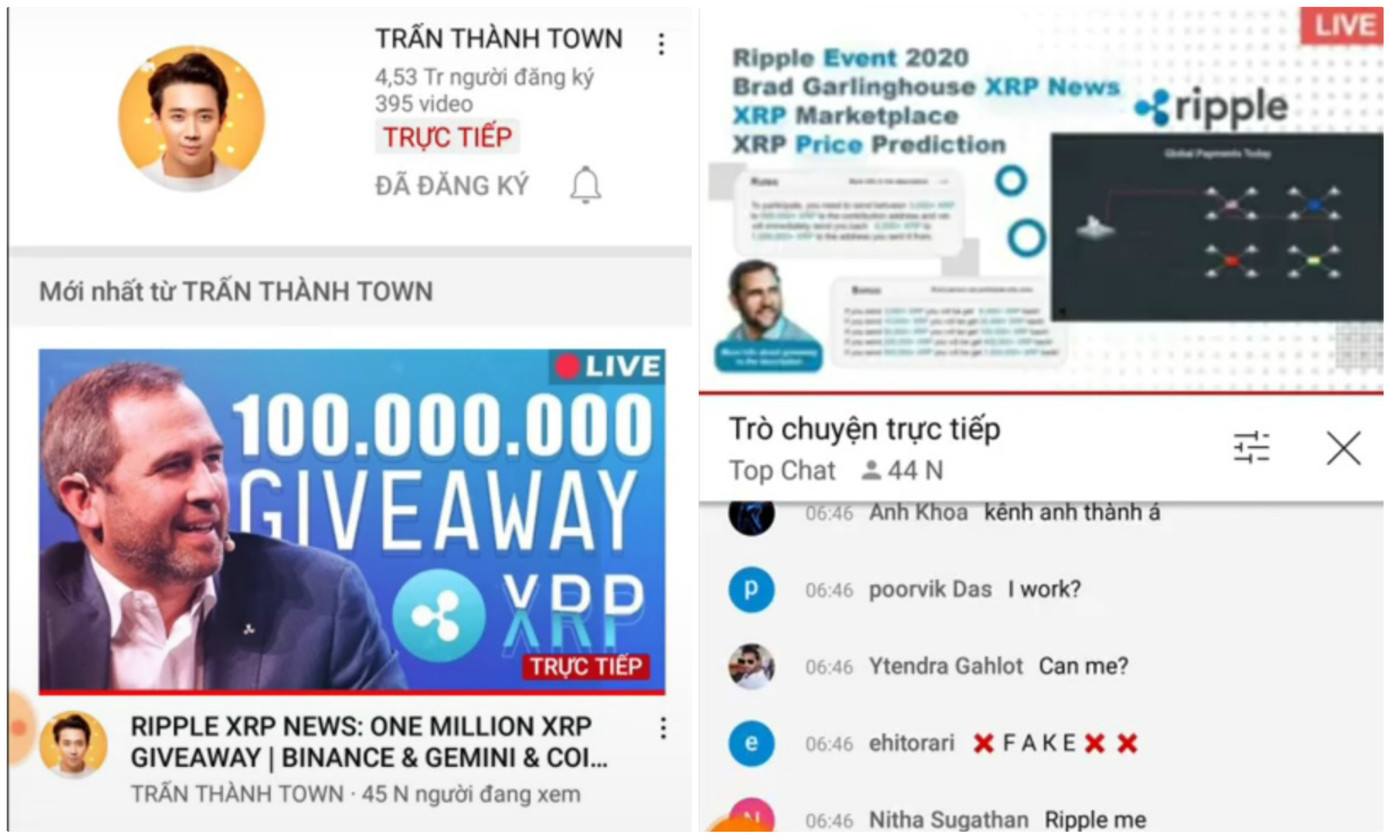 Kênh YouTube 4,5 triệu người đăng ký của Trấn Thành tiếp tục bị phát livestream lừa đảo ảnh 2