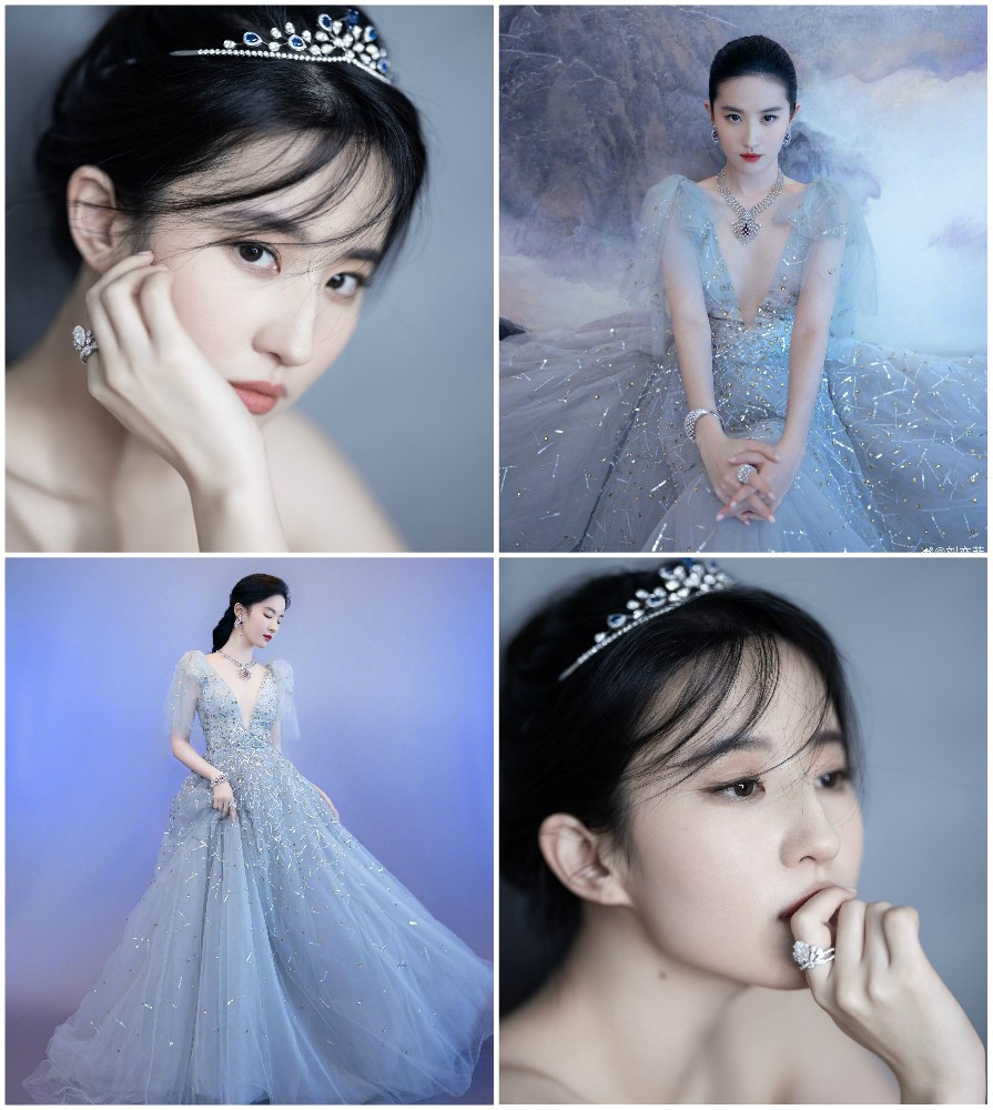 Lưu Diệc Phi lộng lẫy như nữ thần, sexy với váy xẻ ngực sâu hút ảnh 2