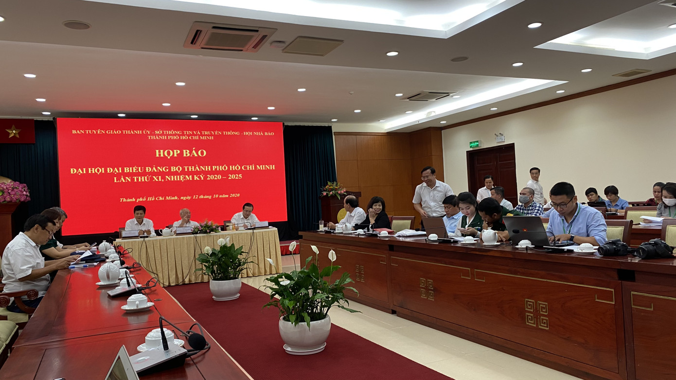 Buổi họp báo chiều 12/10. 444 đại biểu tham dự Đại hội Đảng bộ TPHCM ảnh 2
