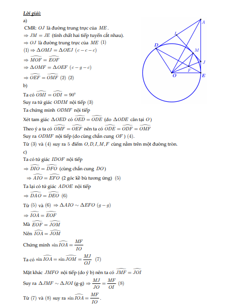 NÓNG: Đáp án đề thi môn Toán tuyển sinh lớp 10 tại TP.HCM năm 2020 ảnh 7