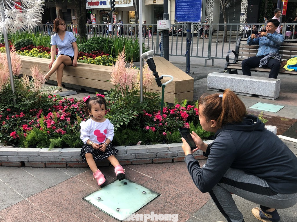 Vì sao tiểu cảnh ở phố đi bộ Nguyễn Huệ tả tơi ảnh 1