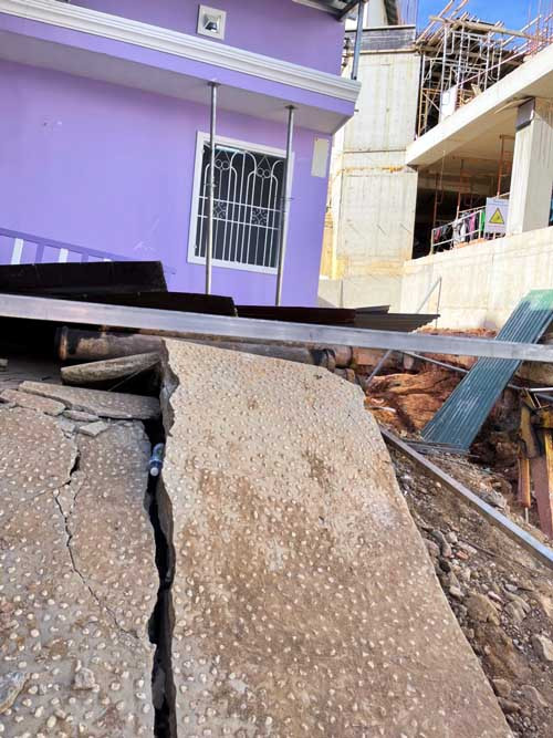 Xây khách sạn gây sự cố nghiêm trọng, nhiều hộ dân di dời khẩn cấp ảnh 3