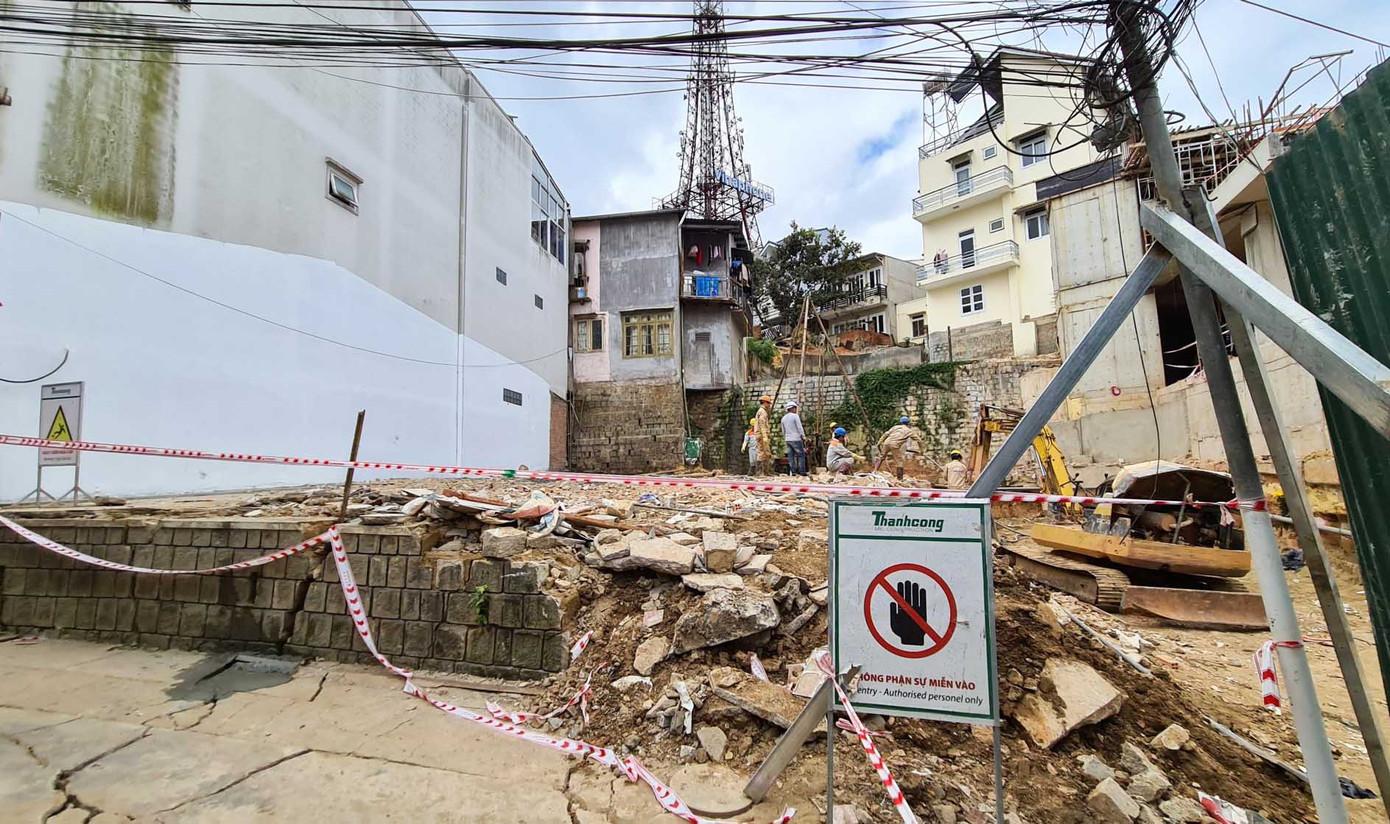 Xây khách sạn gây sự cố nghiêm trọng, nhiều hộ dân di dời khẩn cấp ảnh 5