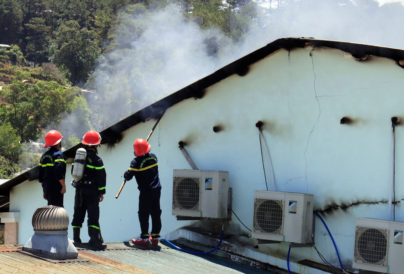 Trại ươm cây giống Đà Lạt bốc cháy ngùn ngụt cùng những tiếng nổ lớn ảnh 3