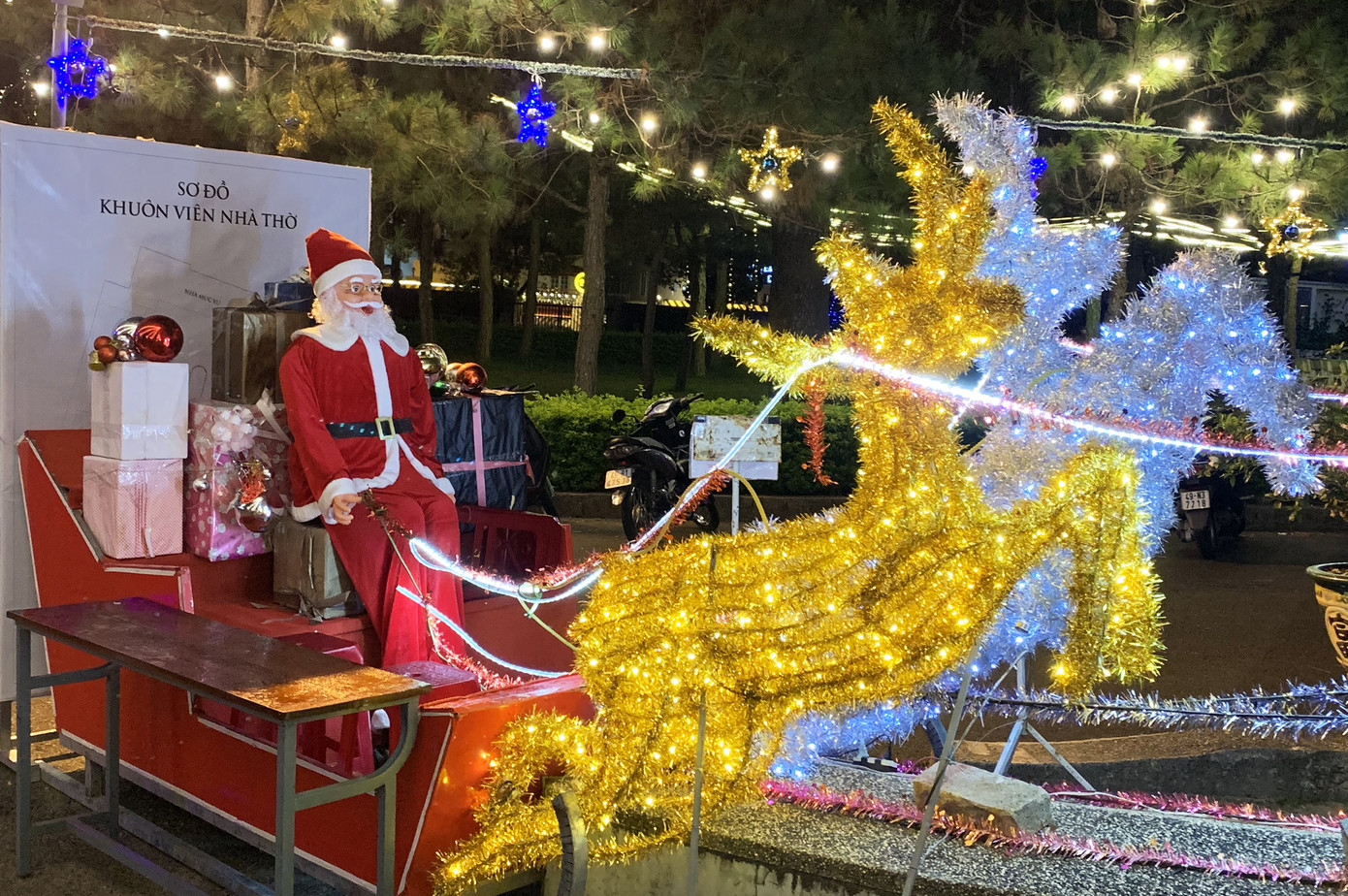 Đà Lạt se lạnh, lung linh rực rỡ trong mùa Giáng sinh ảnh 2