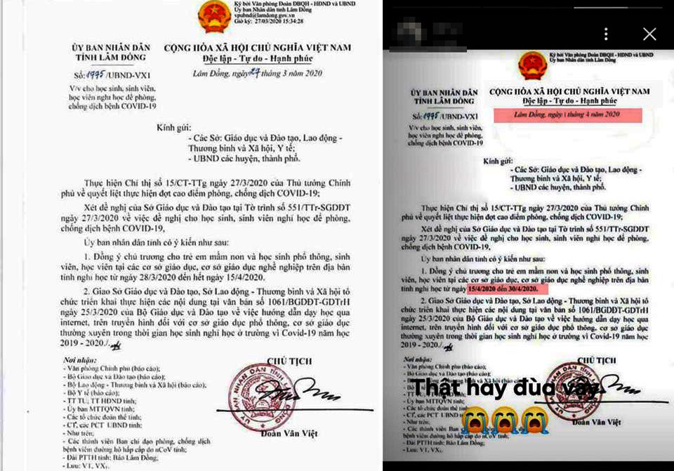 Triệu tập 11 học sinh phát tán văn bản giả mạo ảnh 1