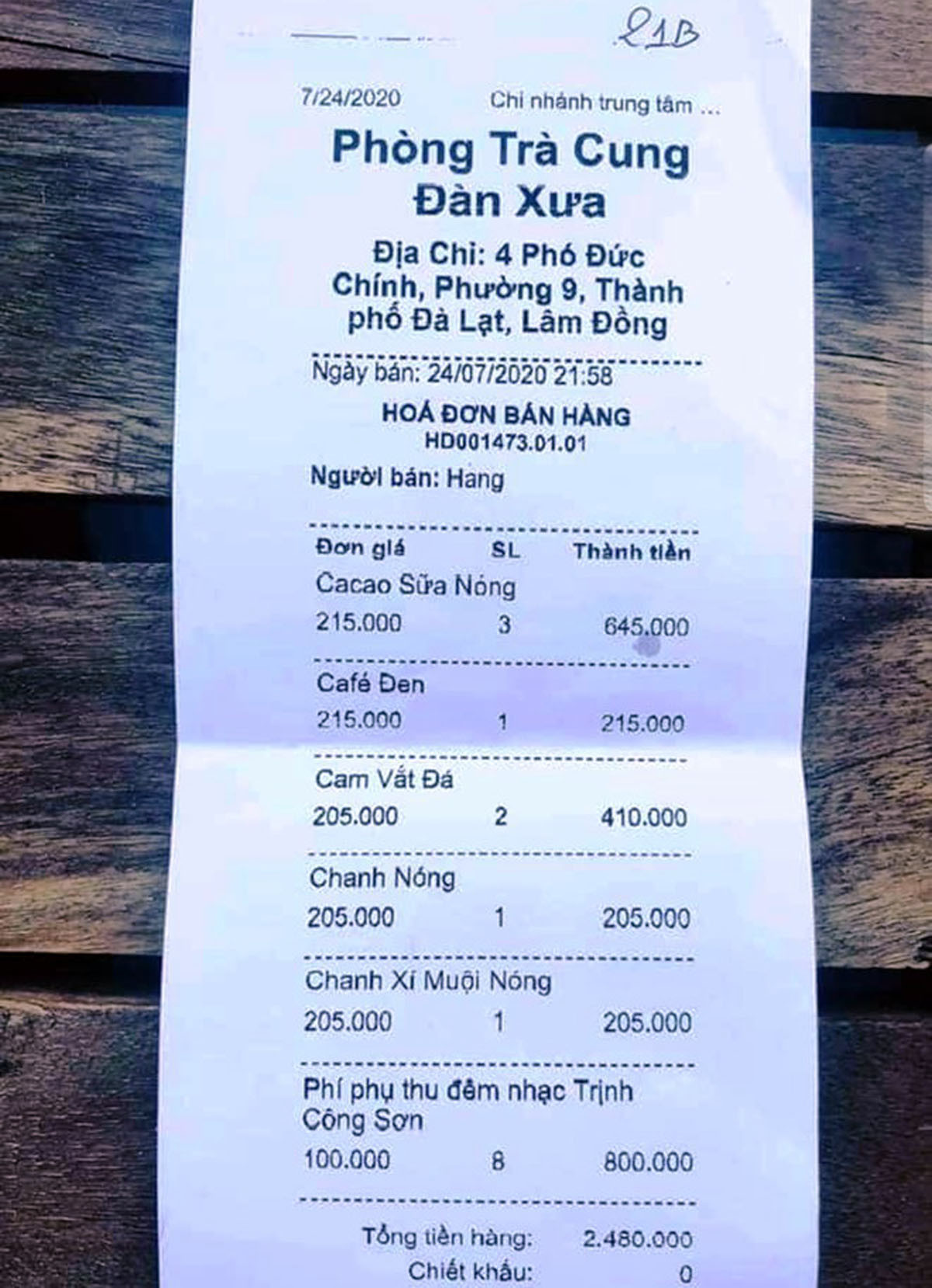 Sau vụ bị tố 'chặt chém', lộ thêm vi phạm ở Cung Đàn Xưa ảnh 1