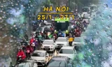 Cuối tháng 1 Hà Nội mưa phù sương mù trời rét