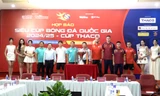 Toàn cảnh họp báo Siêu Cúp Bóng đá Quốc gia 2024/25 - Cúp THACO