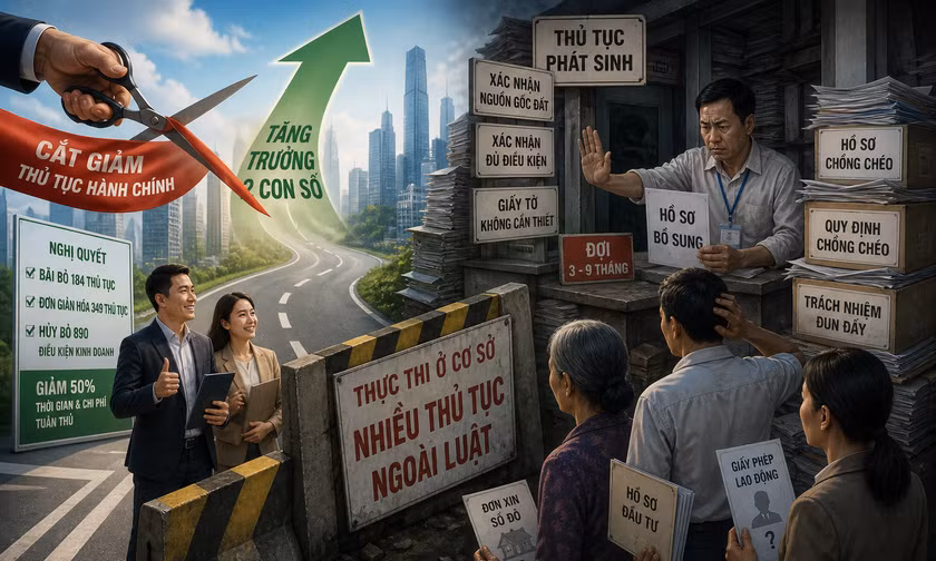 Cắt giảm thủ tục hành chính: Đừng để chính sách vĩ mô tắc nghẽn ở 'làng'