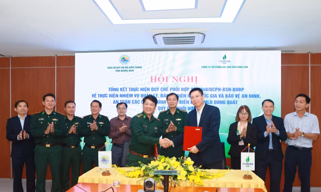 BSR ký kết quy chế phối hợp với Bộ đội Biên phòng Quảng Ngãi
