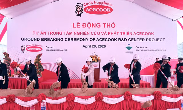 Acecook Việt Nam tổ chức lễ động thổ dự án trung tâm nghiên cứu và phát triển mới 