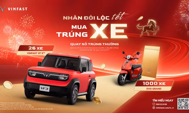 VinFast tặng hơn 30 tỷ đồng cho khách hàng mua xe máy điện - cơ hội trúng 26 ô tô VF 3