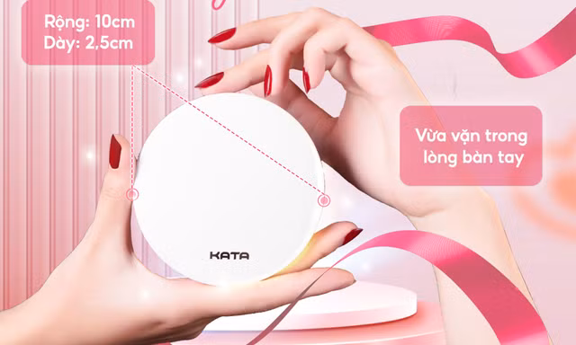 Gương trang điểm đèn led KATA Miro O2 Pocket - Gương mini gây 'sốt' trong giới làm đẹp 