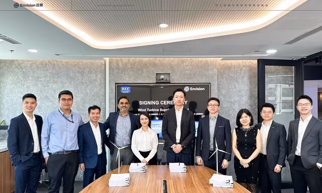 Envision Energy hợp tác với REE Group triển khai các dự án điện gió ven bờ một tua-bin lớn nhất Đông Nam Á