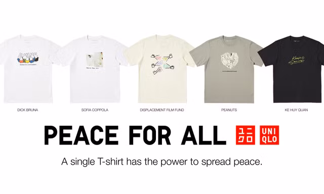 UNIQLO hợp tác với các đạo diễn, diễn viên đoạt giải Oscar ra mắt thiết kế áo thun PEACE FOR ALL mới