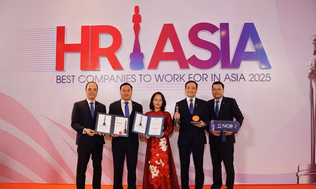Ngân hàng NCB nhận cú đúp giải thưởng của HR Asia Awards 2025