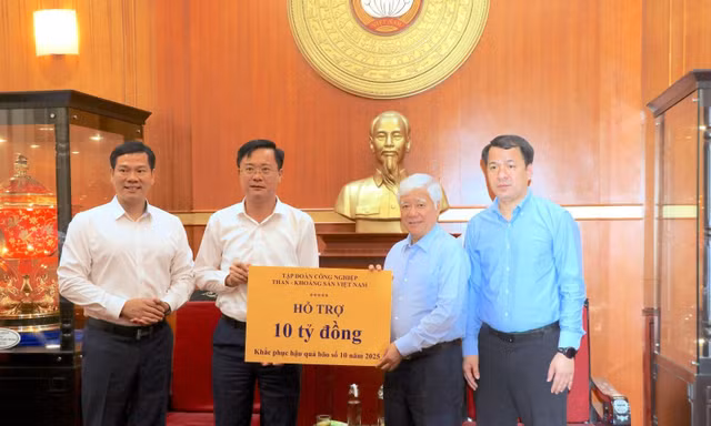 TKV ủng hộ 10 tỷ đồng khắc phục hậu quả bão số 10 (bão Bualoi)