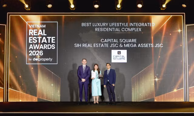 Capital Square được vinh danh: Dự án tổ hợp nhà ở kiến tạo chuẩn mực sống sang tốt nhất Việt Nam 2026