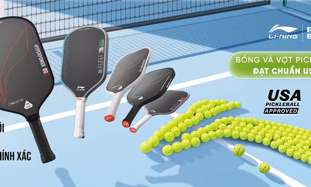 Li-Ning khẳng định chất lượng với vợt và bóng Pickleball đạt chuẩn USAPA