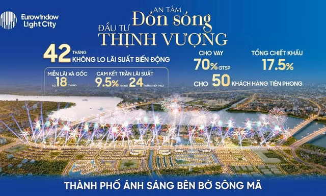 Eurowindow Light City tung chính sách 'bảo hiểm lãi suất': 42 tháng không lo lãi suất biến động