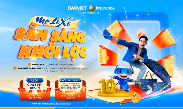 Mở lì xì bảo vệ - đón lộc an tâm cả năm cùng Bảo hiểm Bảo Việt 