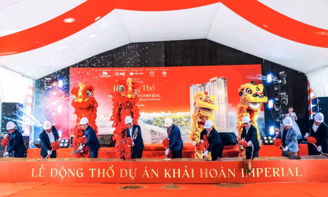 Khải Hoàn Land 'bắt tay' Phước Thành chính thức động thổ dự án Khải Hoàn Imperial