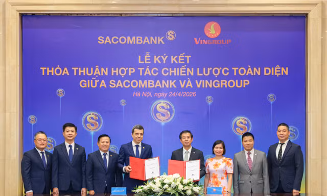 SACOMBANK và Vingroup ký kết hợp tác chiến lược toàn diện