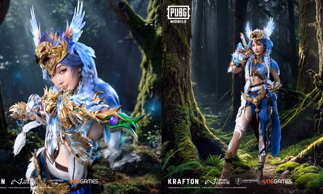 Juky San lần đầu hợp tác vũ trụ sinh tồn PUBG Mobile, hóa thân thánh giáp cổ lâm chi thần kỳ ảo