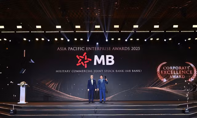 MB lần thứ sáu liên tiếp được vinh danh “Doanh nghiệp xuất sắc châu Á” năm 2025