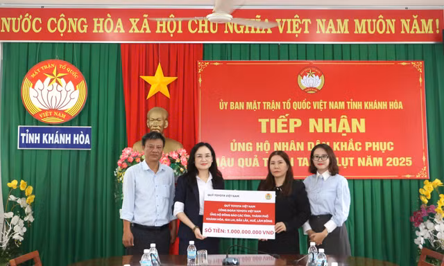 Toyota Việt Nam chung tay cùng bà con 5 tỉnh miền Trung và Tây Nguyên ổn định cuộc sống sau bão lũ 