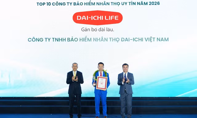 Dai-ichi Life Việt Nam tiếp tục đứng Top 3 công ty bảo hiểm nhân thọ uy tín 