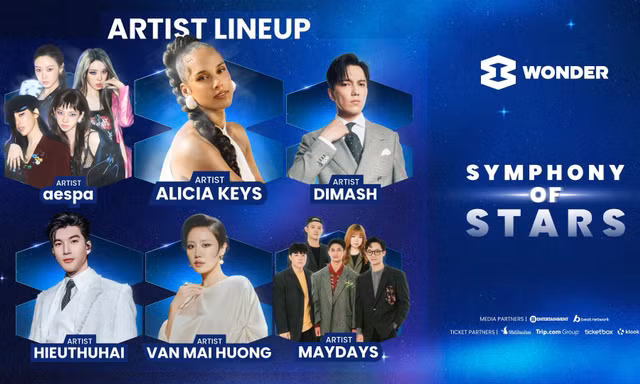 Alicia Keys, aespa, Dimash cùng dàn sao Việt “đổ bộ” 8Wonder Winter 2025