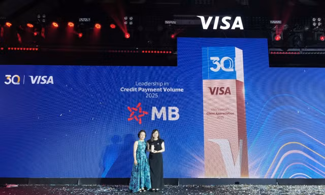 MB nhận bốn giải thưởng danh giá từ Visa