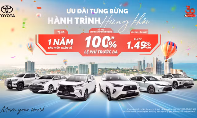 Tưng bừng lễ hội, Toyota tung loạt ưu đãi, giúp khách hàng tiết kiệm hơn 150 triệu đồng khi mua xe