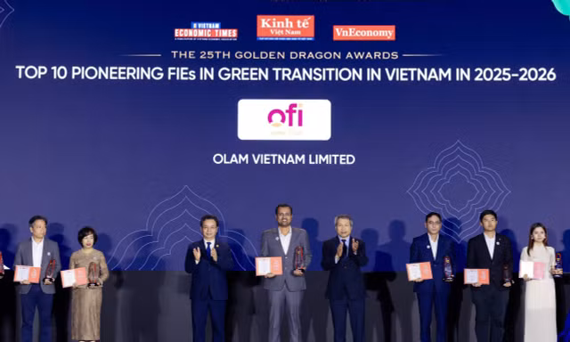 Giải thưởng Rồng Vàng 2026 ghi nhận dấu ấn chuyển đổi xanh của ofi tại Việt Nam