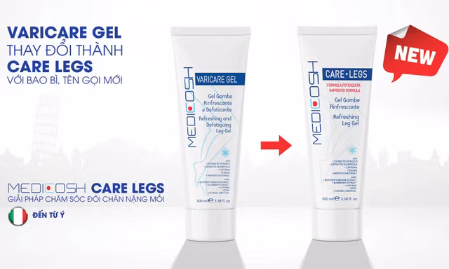 Medicosh đổi tên Varicare GEL thành Care Legs, hướng đến chăm sóc toàn diện đôi chân nặng mỏi