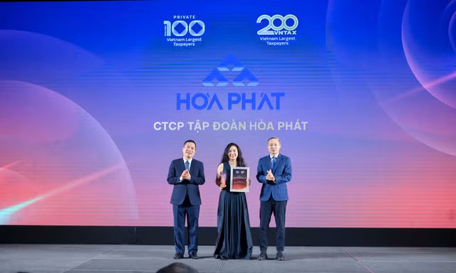 Hòa Phát là một trong 4 doanh nghiệp tư nhân nộp ngân sách lớn nhất Việt Nam 