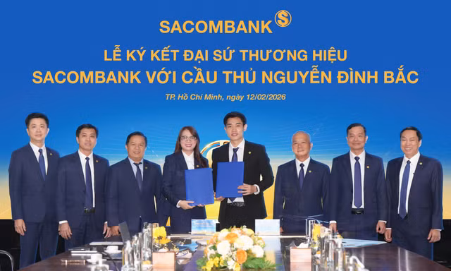 Cầu thủ Nguyễn Đình Bắc chính thức trở thành đại sứ thương hiệu Sacombank