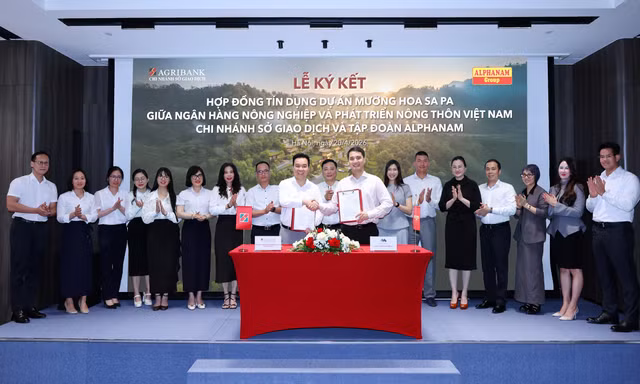 Agribank Sở Giao dịch – Alphanam ký kết tín dụng, tăng tốc phát triển dự án Mường Hoa Sa Pa