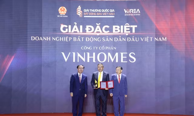 Vinhomes nhận 'siêu giải thưởng' – dẫn đầu thị trường bất động sản Việt Nam