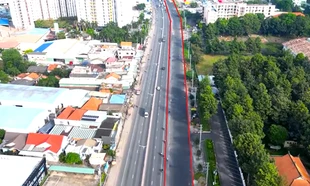 Hình ảnh Quốc lộ 13 mở rộng khu vực phía Bắc TPHCM dần hoàn thiện 8 làn xe