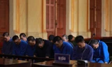 Các bị cáo tại phiên tòa.