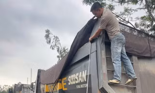 Đồng loạt tổng rà soát xe tải ‘khủng’ ở Quảng Trị